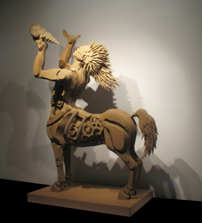 Il centauro Chirone - scultura in cartone